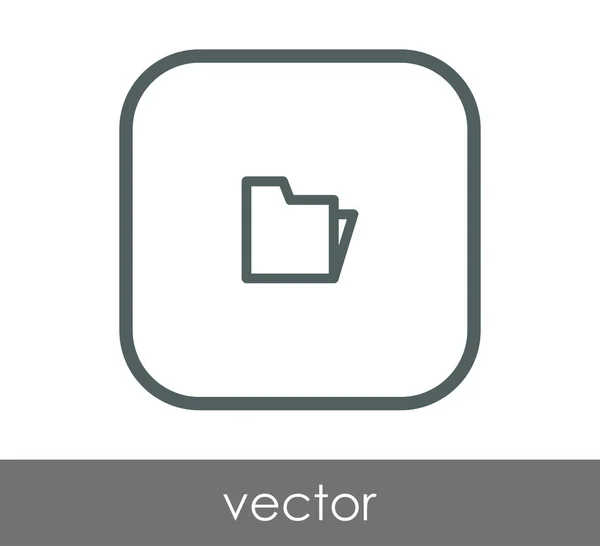 Icono de carpeta — Vector de stock