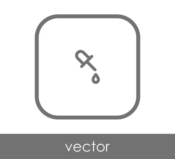 Pipette Symbol Vektor Illustration — Stockvektor