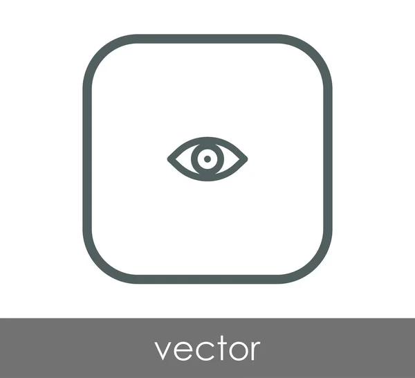 Icono Del Ojo Símbolo Ilustración Vectorial — Vector de stock