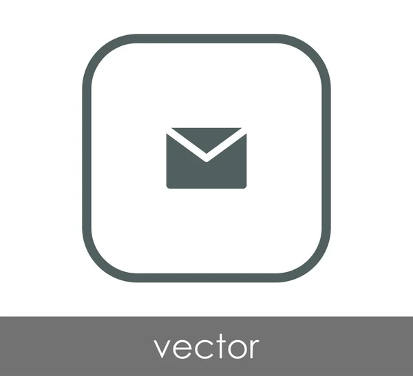 Значок Конверта Веб Дизайну Додатків — стоковий вектор