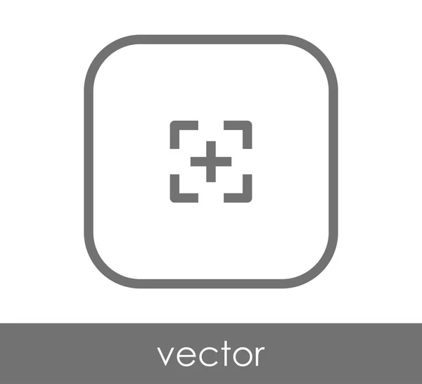 Icono de enfoque de cámara — Vector de stock