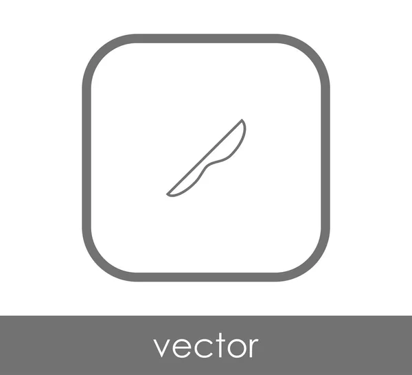 Cuchillo Icono plano — Vector de stock