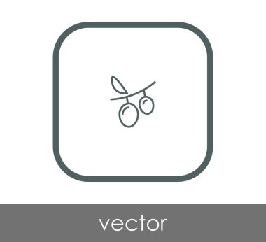 vektör çizim tasarım üzüm simgesinin