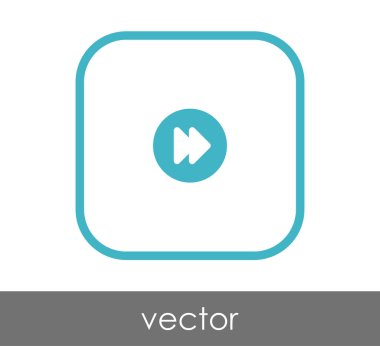 web tasarım ve uygulamaları için hızlı ileri simge