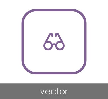 gözlük simgesi vektör illüstrasyonu