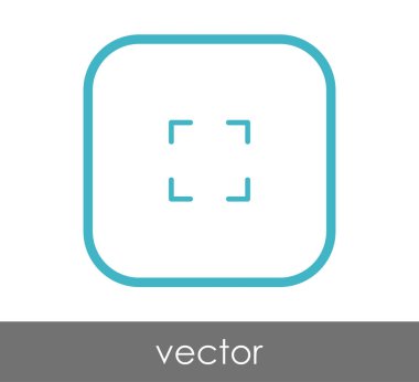 simgesini, genişletin işareti, vektör çizim 