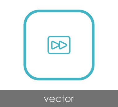 web tasarım ve uygulamaları için hızlı ileri simge