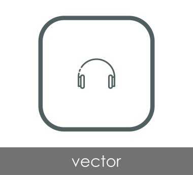 kare kulaklık kutsal kişilerin resmi, vektör çizim