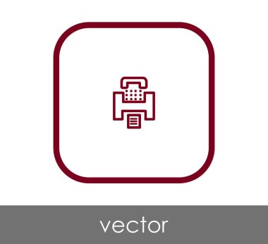 Faks makinesi simgesi