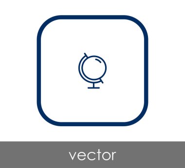 Dünya simgesinin vektör illüstrasyon tasarımı