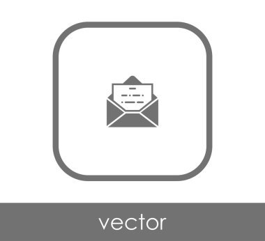 web tasarım ve uygulamalar için zarf simgesi