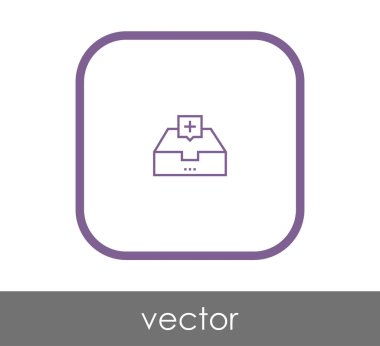 vektör çizim tasarım Arşiv simgesinin