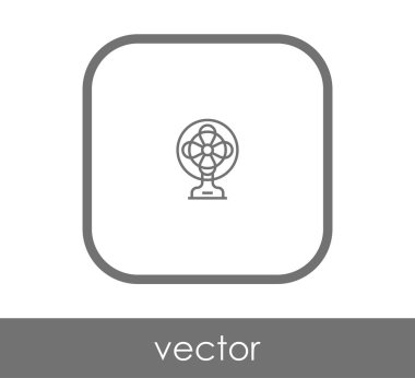 fan simge, sembol, vektör çizim 