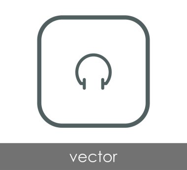 kare kulaklık kutsal kişilerin resmi, vektör çizim