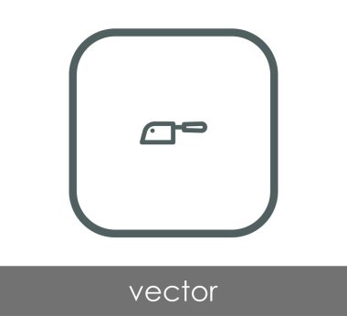 Bıçak düz simgesi