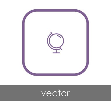 Dünya simgesinin vektör illüstrasyon tasarımı