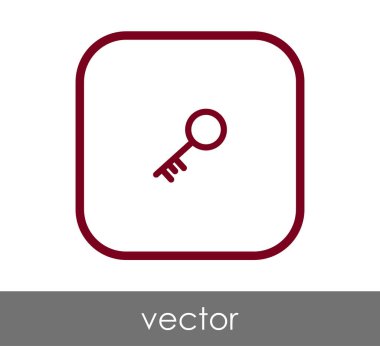 ev anahtar simgesi, vektör çizim