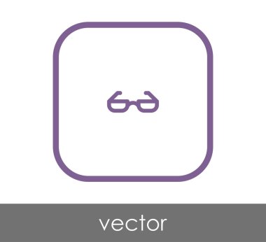 gözlük simgesi vektör illüstrasyonu