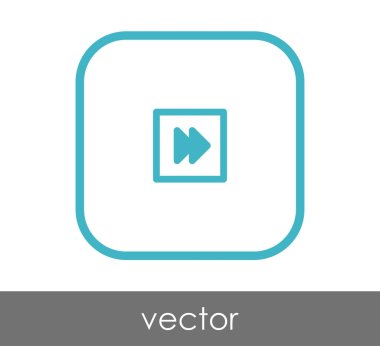 web tasarım ve uygulamaları için hızlı ileri simge