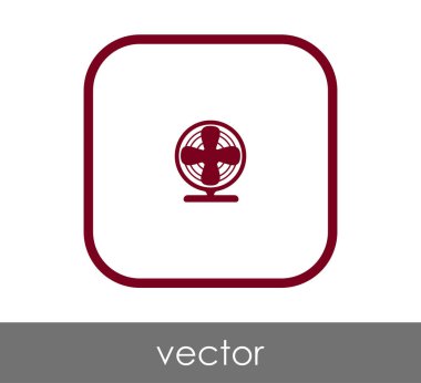 fan simge, sembol, vektör çizim 