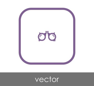 gözlük simgesi vektör illüstrasyonu