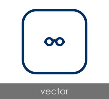 gözlük simgesi vektör illüstrasyonu