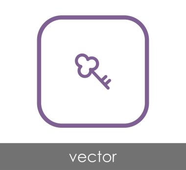 ev anahtar simgesi, vektör çizim