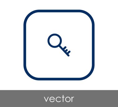 ev anahtar simgesi, vektör çizim