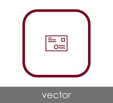 web tasarım ve uygulamalar için zarf simgesi