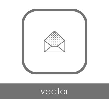 web tasarım ve uygulamalar için zarf simgesi