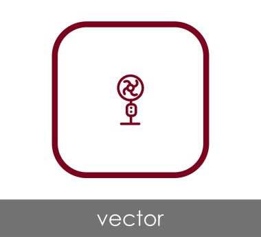 fan simge, sembol, vektör çizim 