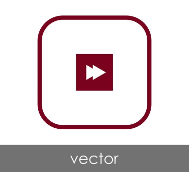 web tasarım ve uygulamaları için hızlı ileri simge