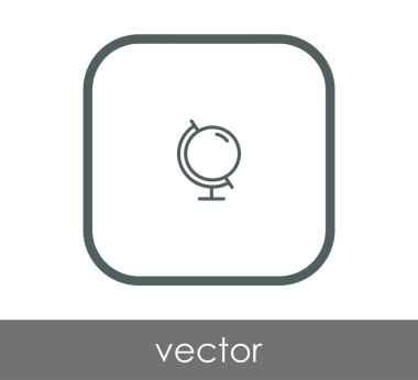 Dünya simgesinin vektör illüstrasyon tasarımı