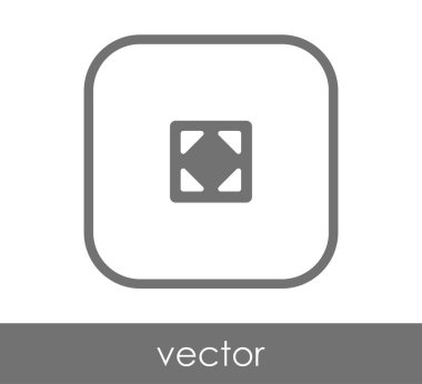 simgesini, genişletin işareti, vektör çizim 