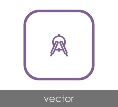 Çizim pusula simgesini, vektör çizim