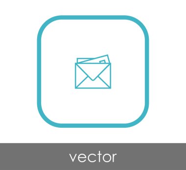 web tasarım ve uygulamalar için zarf simgesi