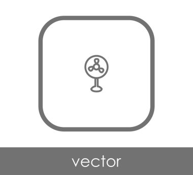 fan simge, sembol, vektör çizim 