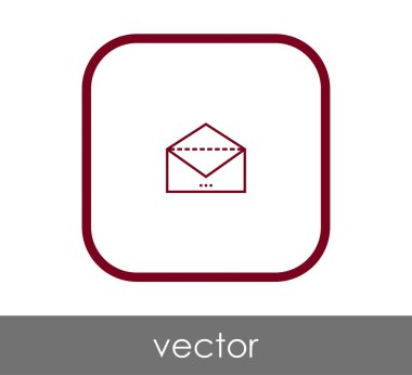 web tasarım ve uygulamalar için zarf simgesi