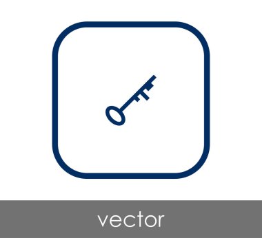 ev anahtar simgesi, vektör çizim