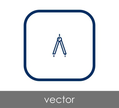 Çizim pusula simgesini, vektör çizim