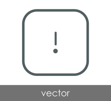 ünlem işareti simgesi, işaret, vektör çizim 