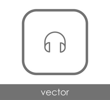 kare kulaklık kutsal kişilerin resmi, vektör çizim