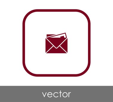 web tasarım ve uygulamalar için zarf simgesi