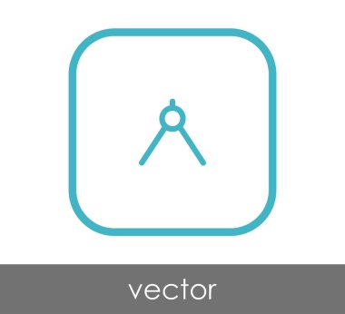 Çizim pusula simgesini, vektör çizim