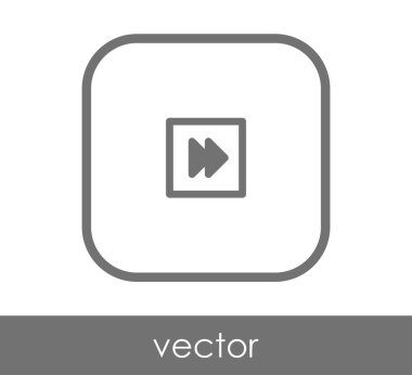 web tasarım ve uygulamaları için hızlı ileri simge