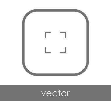 simgesini, genişletin işareti, vektör çizim 