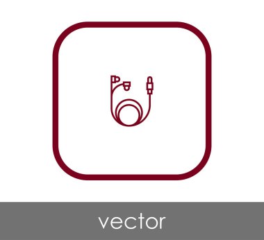 vektör çizim tasarım kulaklıklar simgesinin