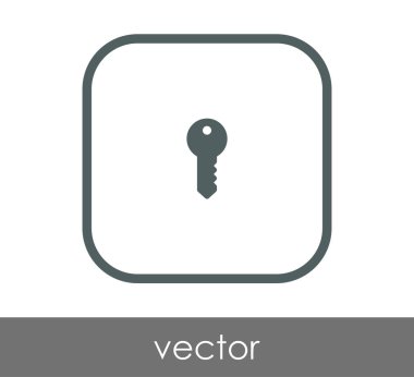 ev anahtar simgesi, vektör çizim