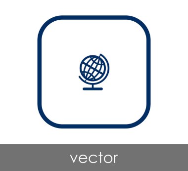 Dünya simgesinin vektör illüstrasyon tasarımı