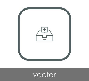 vektör çizim tasarım Arşiv simgesinin
